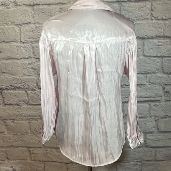 Fashion Nova semi sheer pearlescent blouse - Picture 3 of 6